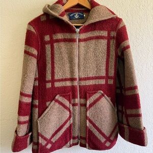 Princeton Rare Vintage Plaid Wool Coat